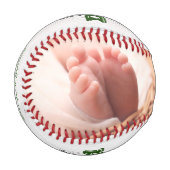 Bester Vater je grüne Typografie Rustikales Holz M Baseball (Vorderseite Links)