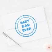 Bester Vater je Grunge Briefmarke Sticker (Umschlag)