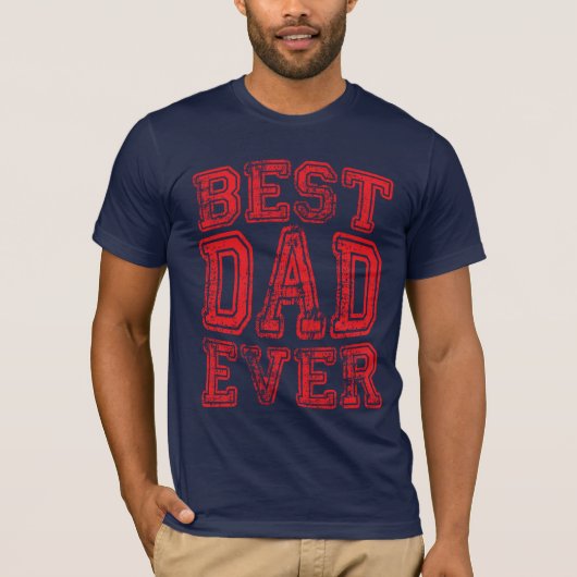 Bester Vater je Grunge Style SuperDad T-Shirt (Vorderseite)
