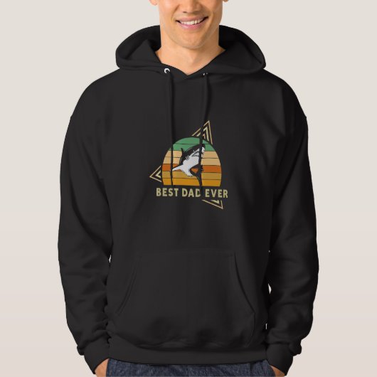 Bester Vater je Hai Vater Hai Hoodie (Vorderseite)