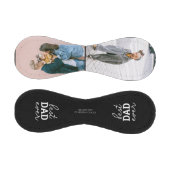 Bester Vater je handgeschriebenes Foto schwarz Baseball (Paneele)