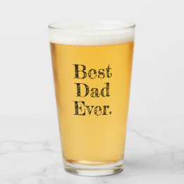 Bester Vater je handgezeichnete Typografie Glas
