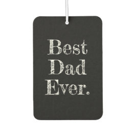 Bester Vater je handgezeichnete Typografie Schwarz Autolufterfrischer