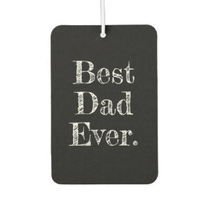 Bester Vater je handgezeichnete Typografie Schwarz Autolufterfrischer