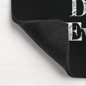 Bester Vater je handgezeichnete Typografie Schwarz Mousepad (Ecke)