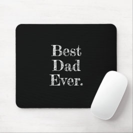 Bester Vater je handgezeichnete Typografie Schwarz Mousepad