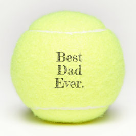 Bester Vater je handgezeichnete Typografie Tennisbälle