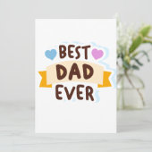 Bester Vater je Handklammer Kunst Feiertagskarte (Stehend Vorderseite)