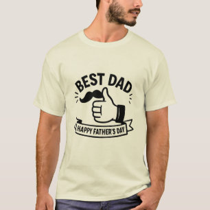 Bester Vater je Happy Vatertag T - Shirt