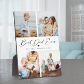 Bester Vater je Heart Script 4 FotoCollage Fotoplatte