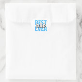 Bester Vater je Herz-Aufkleber (Tasche)