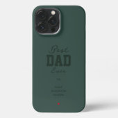 Bester Vater je Hunter Green iPhone Hülle (Rückseite)