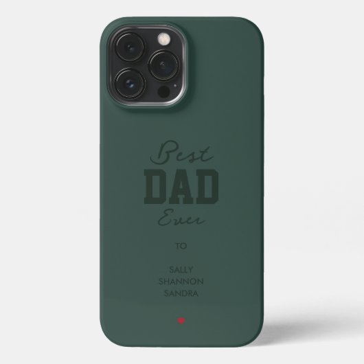 Bester Vater je Hunter Green iPhone Hülle (Rückseite)