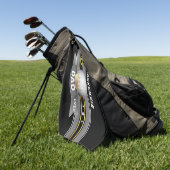 Bester Vater je Imitat Goldene Krone und Golf Ball Golfhandtuch (Gras)