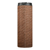 Bester Vater je Imitate mit Lederkörnigkeit Thermosbecher (Rückseite)