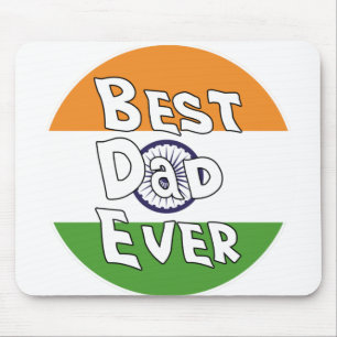 Bester Vater je Indische Flagge Mousepad
