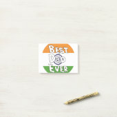 Bester Vater je Indische Flagge Post-it Klebezettel (Auf Schreibtisch)