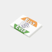 Bester Vater je Indische Flagge Post-it Klebezettel (angewinkelt)