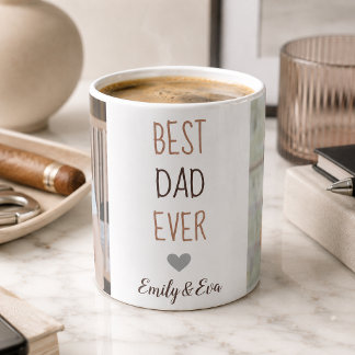 "Bester Vater je" - Individualisierte Umarmung - B Kaffeetasse