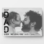 Bester Vater je Individuelle Name Foto Cooler Vate Fotoplatte (Vorderseite)