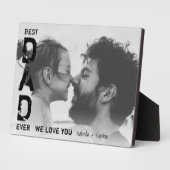 Bester Vater je Individuelle Name Foto Cooler Vate Fotoplatte (Seite)