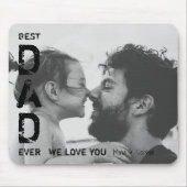 Bester Vater je Individuelle Name Foto Cooler Vate Mousepad (Vorne)