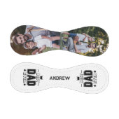 Bester Vater je Individuelle Name Modernes 2 Foto Baseball (Paneele)