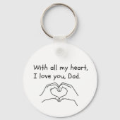 Bester Vater je Individuelle Name Schlüsselanhänge Schlüsselanhänger (Rückseite)