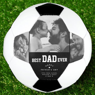 Bester Vater je individueller Fotokollaps Tag der Fußball