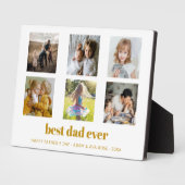 Bester Vater je, individuelles Vatertag-Foto Fotoplatte (Seite)