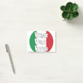 Bester Vater je Italienische Flagge Post-it Klebezettel (Büro)