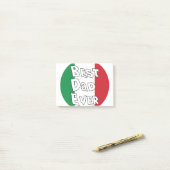Bester Vater je Italienische Flagge Post-it Klebezettel (Auf Schreibtisch)