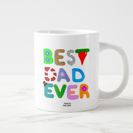 Bester Vater je Jumbo-Tasse (Rechts)