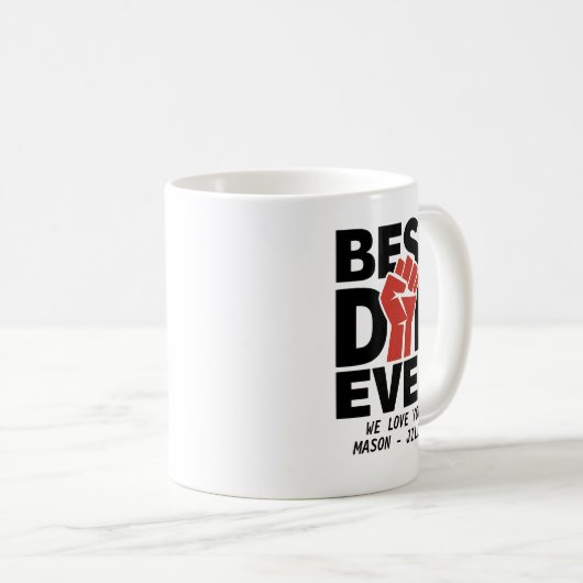 Bester Vater je Kaffee - Funny & Heartwärming Kaffeetasse (VorderseiteRechts)