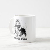 Bester Vater je Kaffee - Funny & Heartwärming Kaffeetasse (Vorderseite Links)