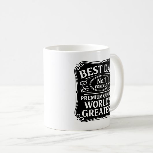 Bester Vater je Kaffeetasse (VorderseiteRechts)
