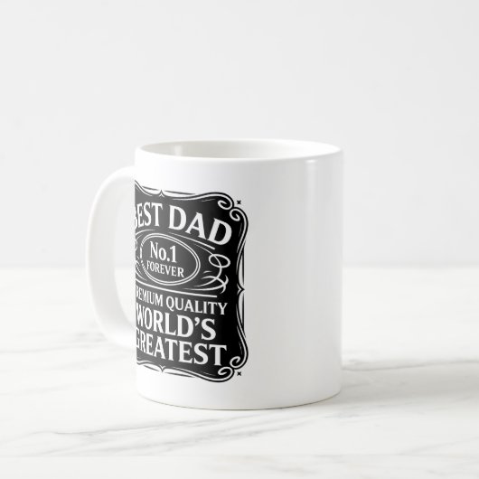 Bester Vater je Kaffeetasse (Vorderseite Links)