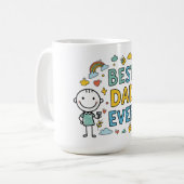 Bester Vater je Kaffeetasse (Vorderseite Links)