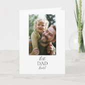 Bester Vater je! Karte (Vorderseite)