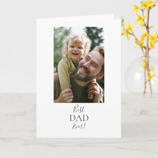 Bester Vater je! Karte (Gelbe Blume)