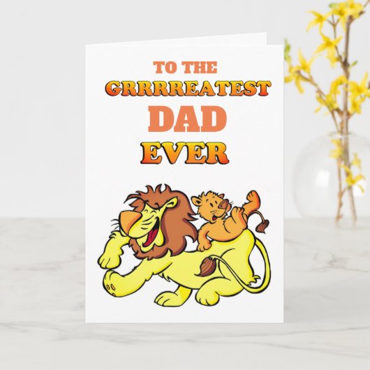 Bester Vater je Karte (Gelbe Blume)