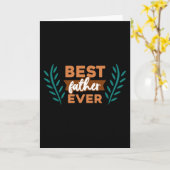 Bester Vater je Karte (Gelbe Blume)