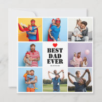 Bester Vater je Karte Foto Collage Vatertag Gesche