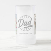 Bester Vater je Keepake 2 Foto Mattiert Glass Bier Mattglas Bierglas (Mittel)