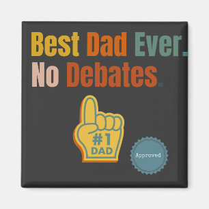 Bester Vater je. Keine Aussprache. Anführungsmagne Magnet