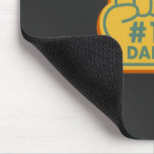 Bester Vater je. Keine Aussprache. Angebotspolster Mousepad (Ecke)