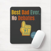 Bester Vater je. Keine Aussprache. Angebotspolster Mousepad (Mit Mouse)
