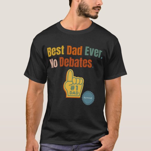 Bester Vater je. Keine Aussprache. T - Shirt (Vorderseite)