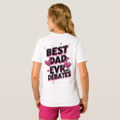 Bester Vater je. Keine Debatten. Sonniger Vater T-Shirt (Schwarz voll)