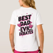 Bester Vater je. Keine Debatten. Sonniger Vater T-Shirt (Rückseite)